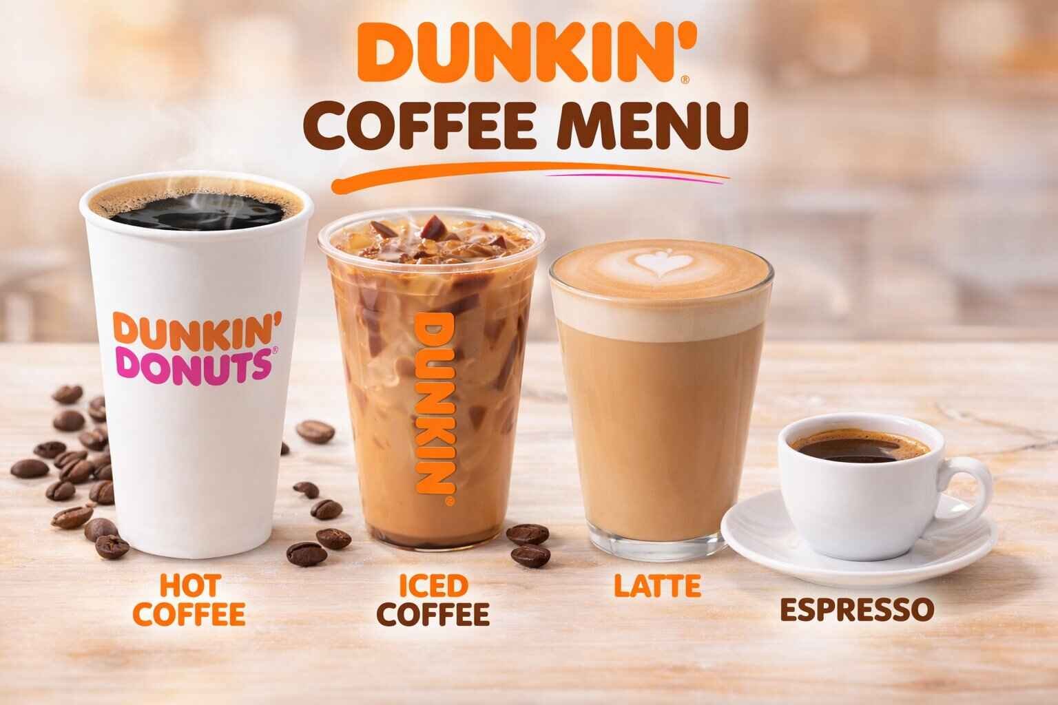 Dunkin’ Coffee Menu